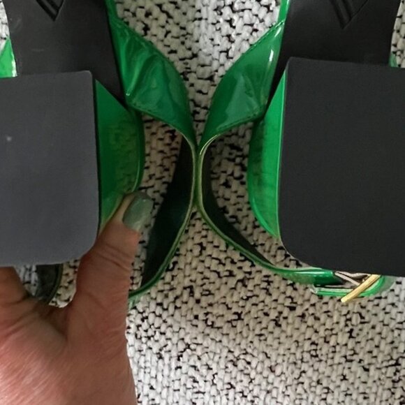 Giampaolo Viozzi Green Patent Leather Sandals - Picture 10 of 10